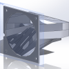 3D render of the fan shroud.